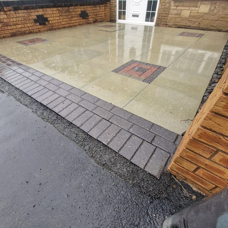 After: Flagged driveway clean, St Helens