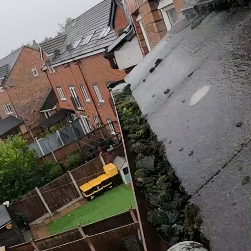 Before: Gutter clearing, St Helens